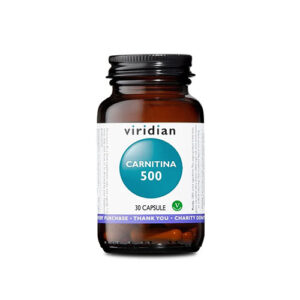 CARNITINA 500 – Integratore Alimentare Cardiovascolare Vegano Viridian – 30 Capsule