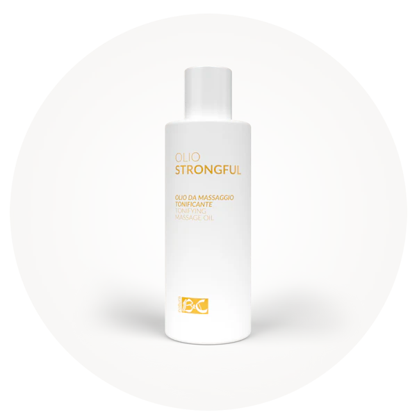 Olio Strongful di BeC olio da massaggio tonificante