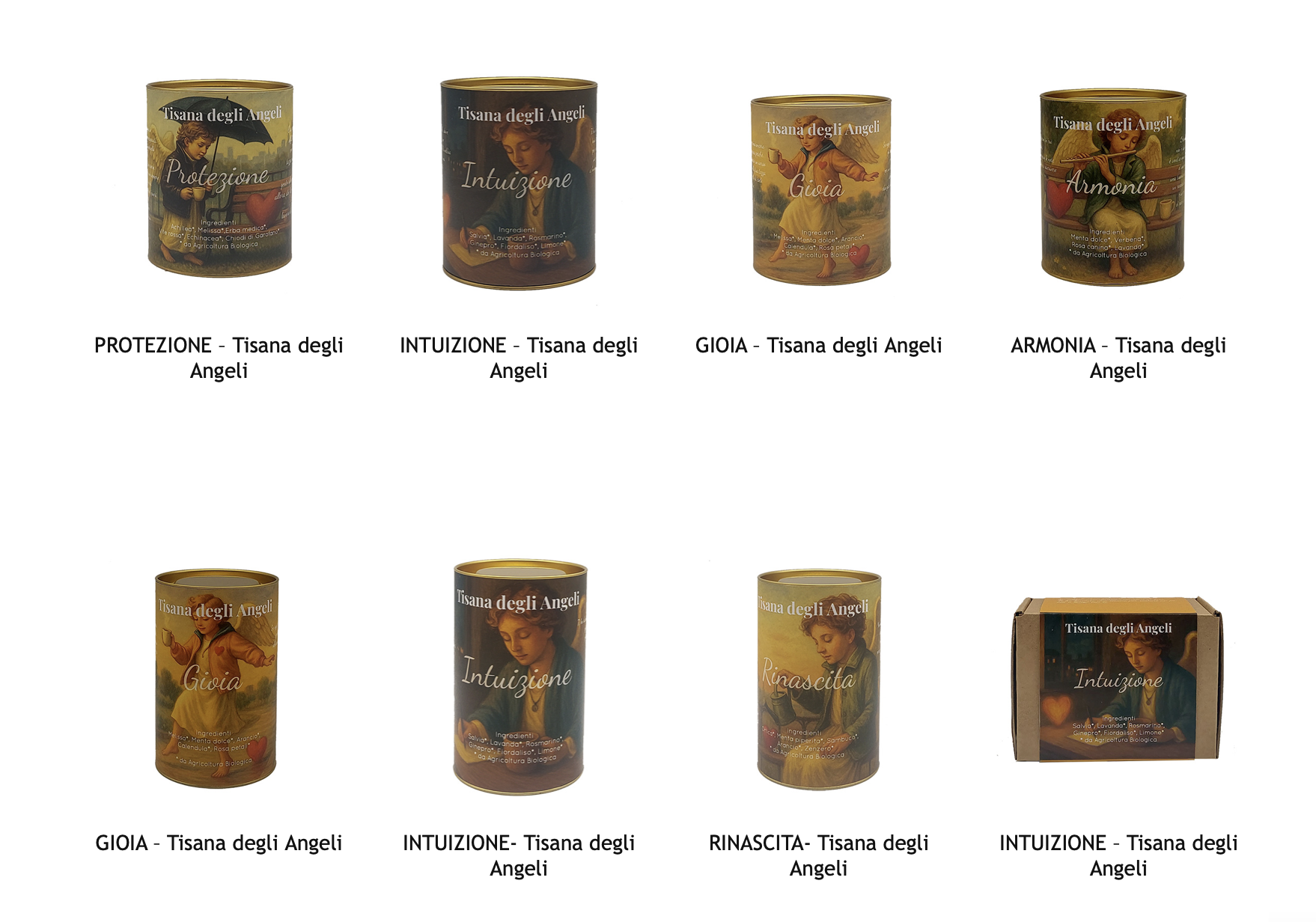 confezione integratore alimentare degustazione tisane degli angeli erbalogica