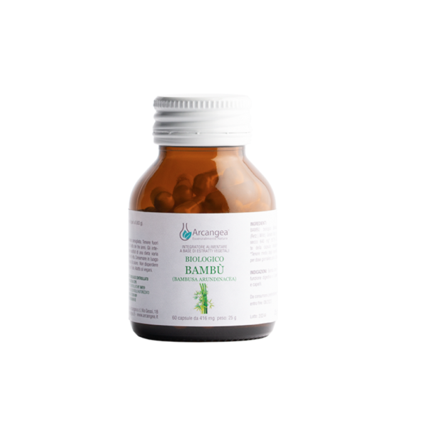 Flacone di Bambù bio Arcangea integratore in capsule