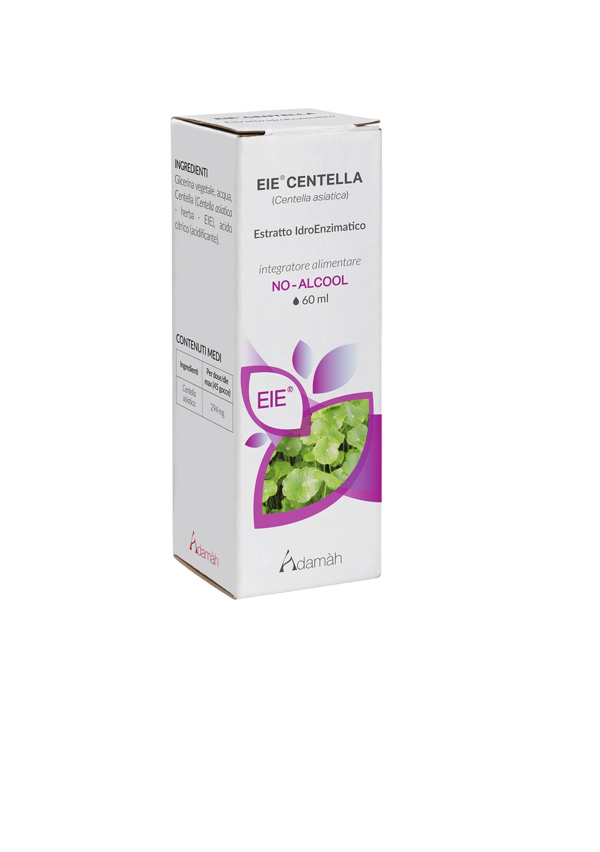 confezione di integratore alimentare vie centella adamah
