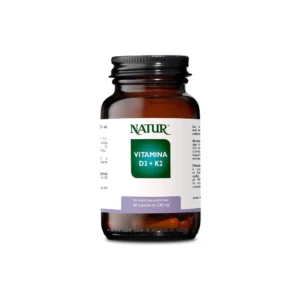 Integratore Alimentare Vitaminico Natur – Vitamina D3 + K2 2000 UI Capsule