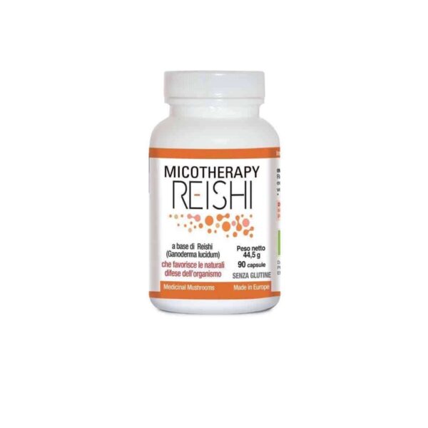 confezione di Micotherapy Reishi – Integratore alimentare per le difese immunitarie e la gestione dello stress