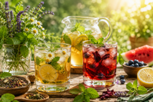Scopri di più sull'articolo Tisane fresche e infusi estivi: alleati naturali per l’idratazione